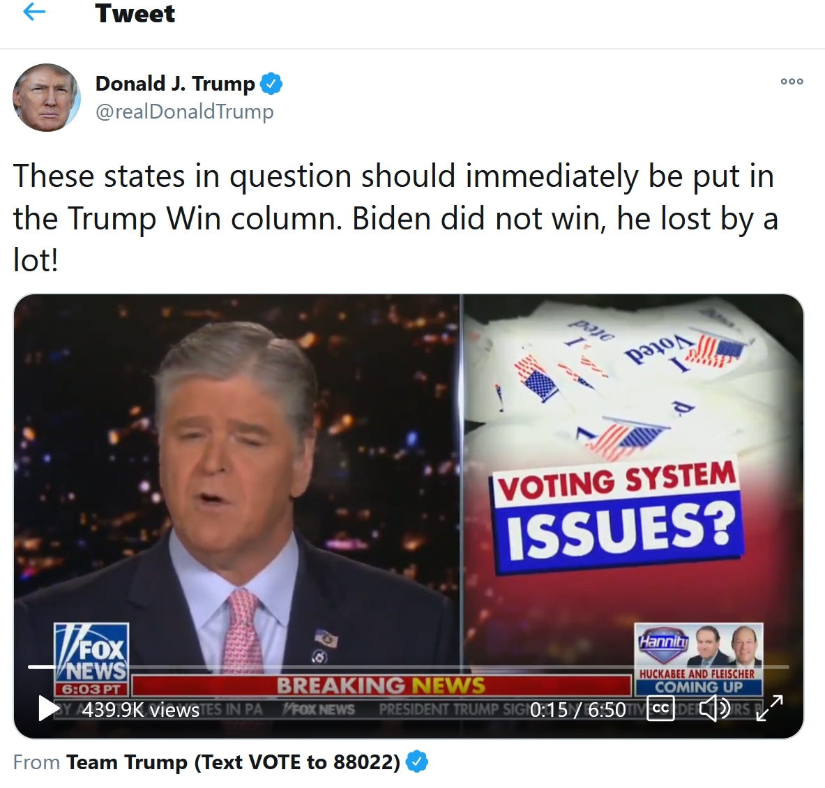 Hannity-Dominion Voting Software HACKED & CODED TO GIVE ELECTION TO BIDEN!